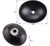Kit Lavamanos Negro Sobreponer Griferia Satinada Desague