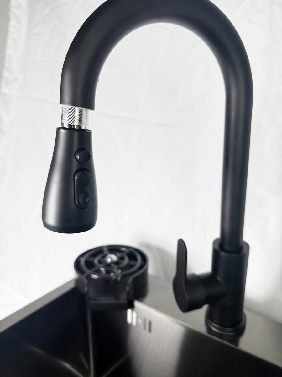 Lavaplatos Negro Premium 50x45 Acero Inoxidale 304