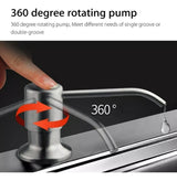 Dispensador De Jab¢n Para Cocina Met lico Con Cuerpo En Abs