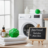 Bola Ecológica Para Lavadora Reutilizable Verde 1000 Usos