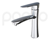 Llave Lavamanos Base Cilíndrico Curvo Manija Antioxidante