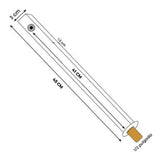 Tubo Regadera Cuadrado 40 cm Metálico