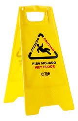 Señal de prevención piso mojado