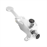 Kit Válvula Pedal + Llave + Acoples Lavamanos Manos Libres Color Plateado