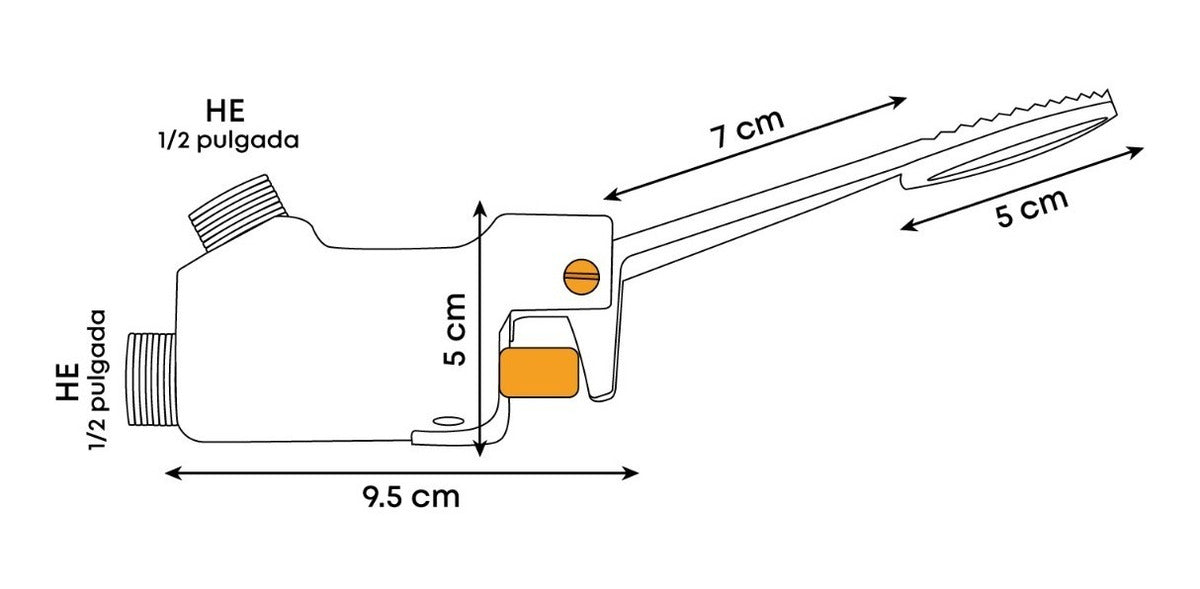Kit Válvula Pedal + Llave + Acoples Lavamanos Manos Libres Color Plateado