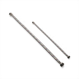 Kit Válvula Pedal + Llave + Acoples Lavamanos Manos Libres Color Plateado