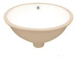 Lavamanos De Bajo Poner Vancouver Blanco Ovalado Con Rebose - 33x29x17 Cm | 42x34x20 Cm | 47x39x19 Cm