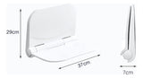 Silla Plegable para Baño -Ducha Blanco - Alta Resistencia 110 kg, Abatible