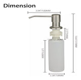 Dispensador De Jab¢n Para Cocina Met lico Con Cuerpo En Abs