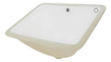 Lavamanos De Bajo Poner San Francisco Blanco Rectangular Con Rebose - 47 x 35 x 19 Cm