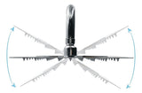 Regadera Ducha Metalica Cuadrada 25 Cms-cromo Incluye Tubo