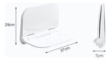 Silla Plegable para Baño -Ducha Blanco - Alta Resistencia 110 kg, Abatible