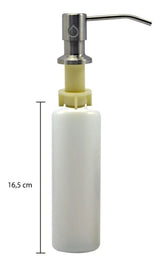Dispensador de jabón líquido de mesa tipo push blanco - vista adicional