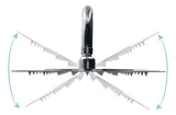 Regadera Ducha Metalica Cuadrada 25 Cms-cromo Incluye Tubo