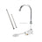 Kit Válvula Pedal + Llave + Acoples Lavamanos Manos Libres Color Plateado