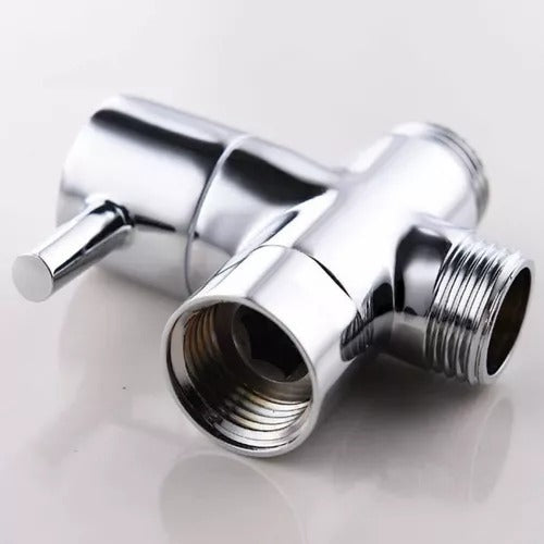 Practico Desviador De Bronce Tipo Registro Ducha Metalico