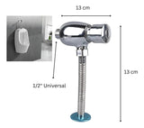 Llave Push Orinal Cierre Automático Metálica Cromada Grifo