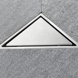 Desague Piso Triangular Acero Inoxidable Antiodor 15x15
