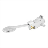 Kit Válvula Pedal + Llave + Acoples Lavamanos Manos Libres Color Plateado