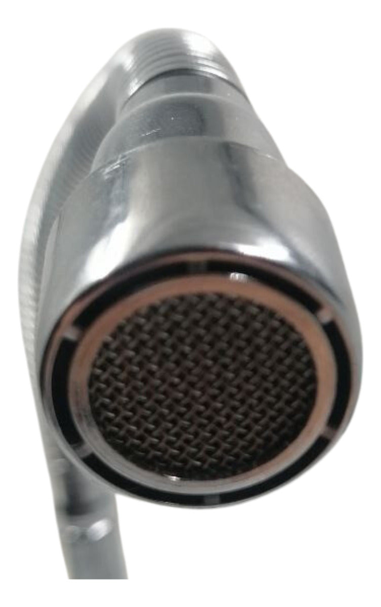 Llave Cuerpo Cuello Flexible Con Aireador Para Pared