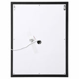 Espejo LED rectangular de 70 x 50 cm con esquinas redondeadas y luz de contorno