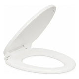 Asiento Sanitario Modern Alargado Blanco con Cierre Suave 48 cm