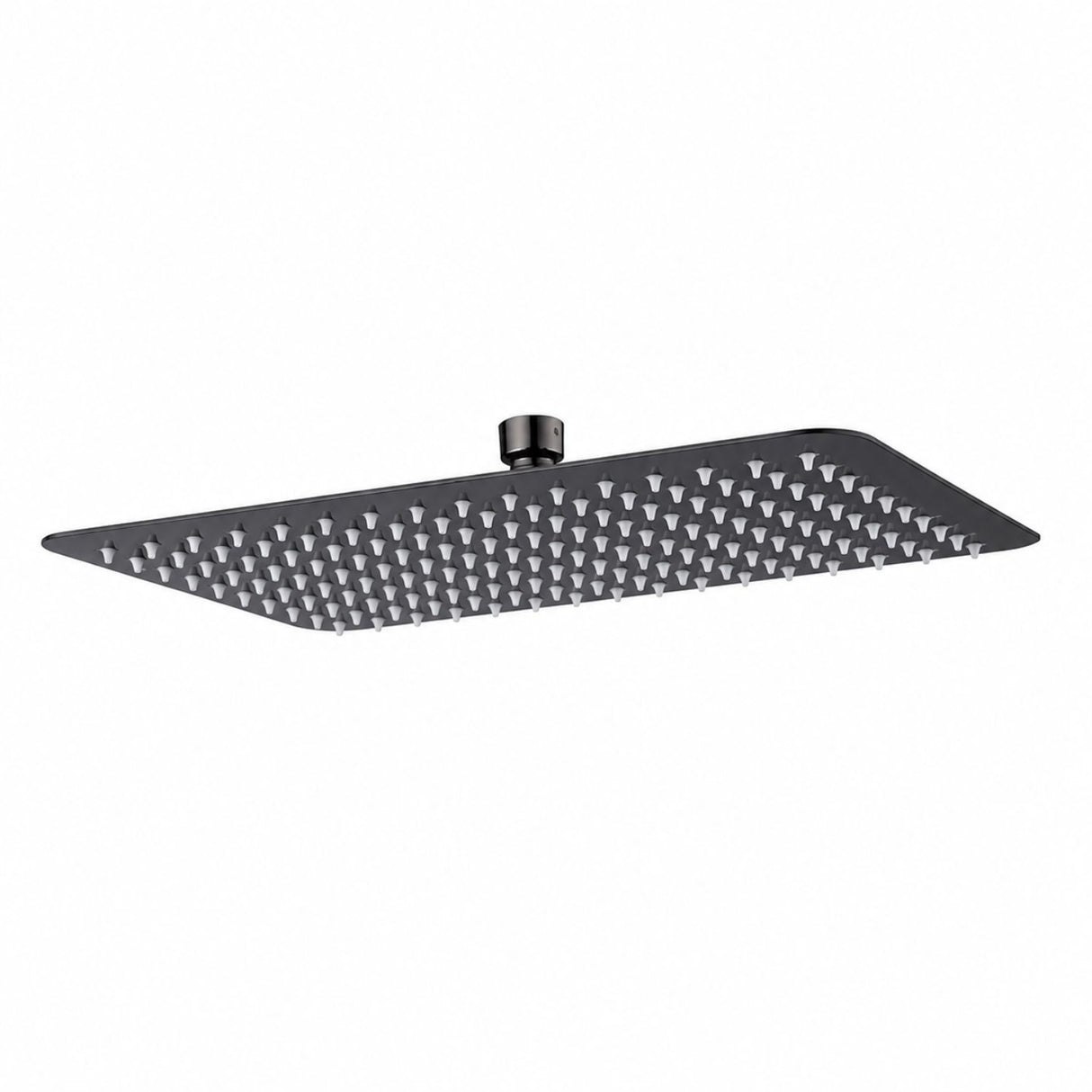 Regadera Rectangular para Ducha Kassel Gunmetal 20 x 30 cm