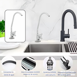 Llave Purificador Agua Pico Alto Monomando Adaptador 3/8