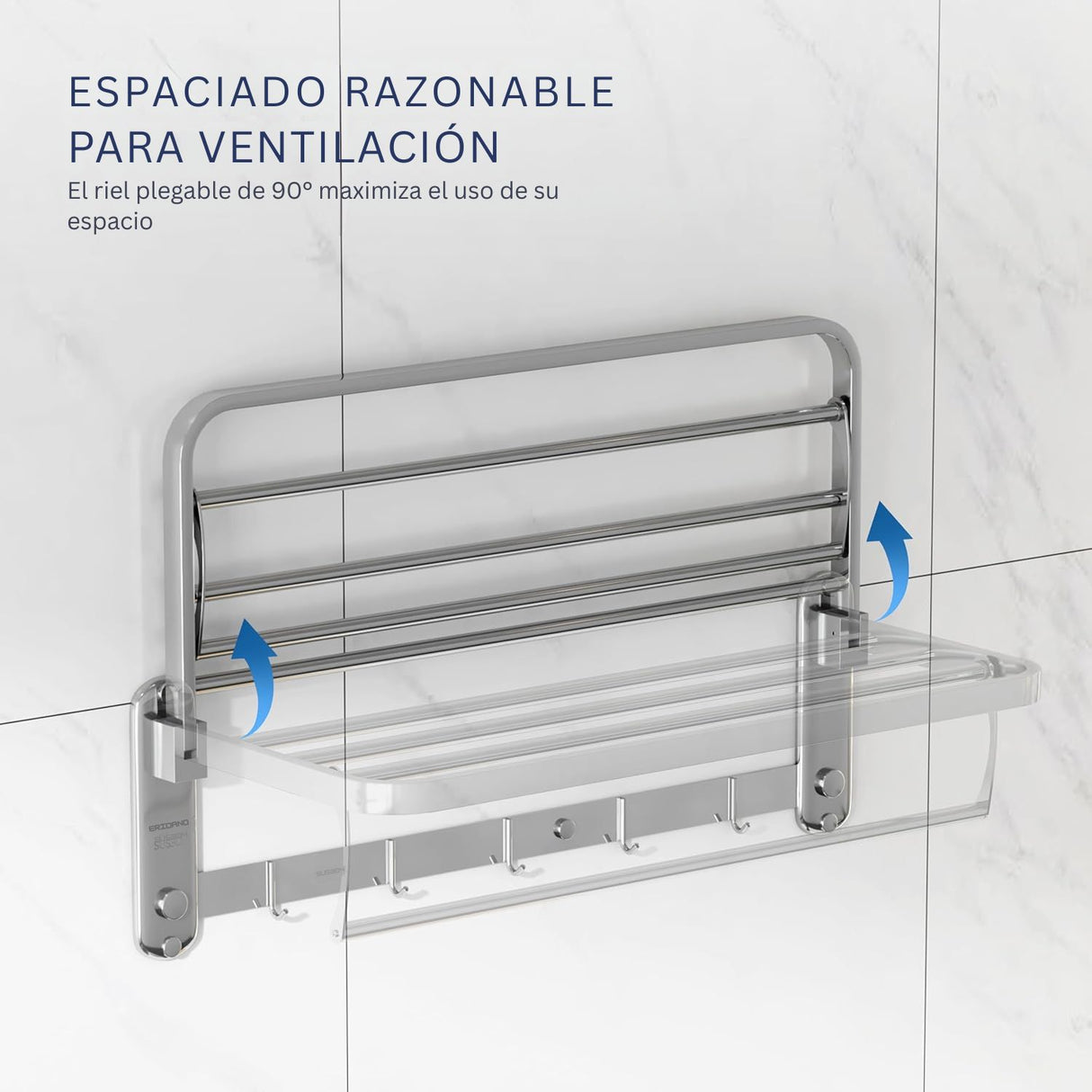 Toallero Hotelero en Acero SUS304 Dorado Multifuncional