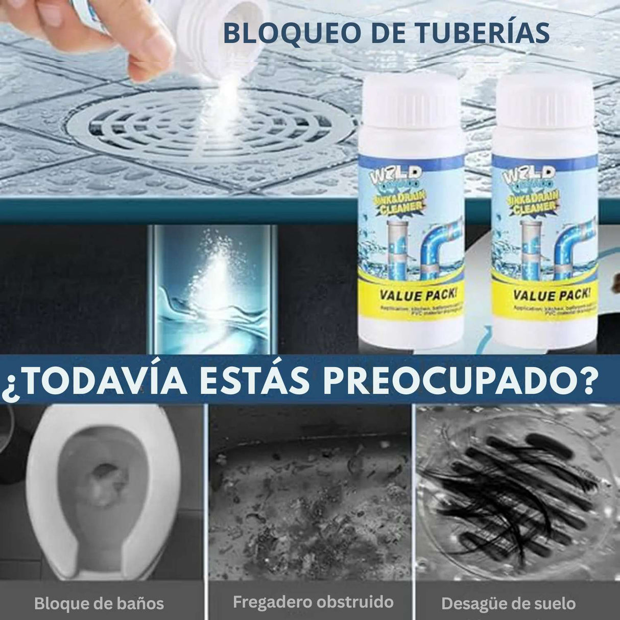 Wild Tornado Destapa Cañerías – ¡Elimina obstrucciones al instante!