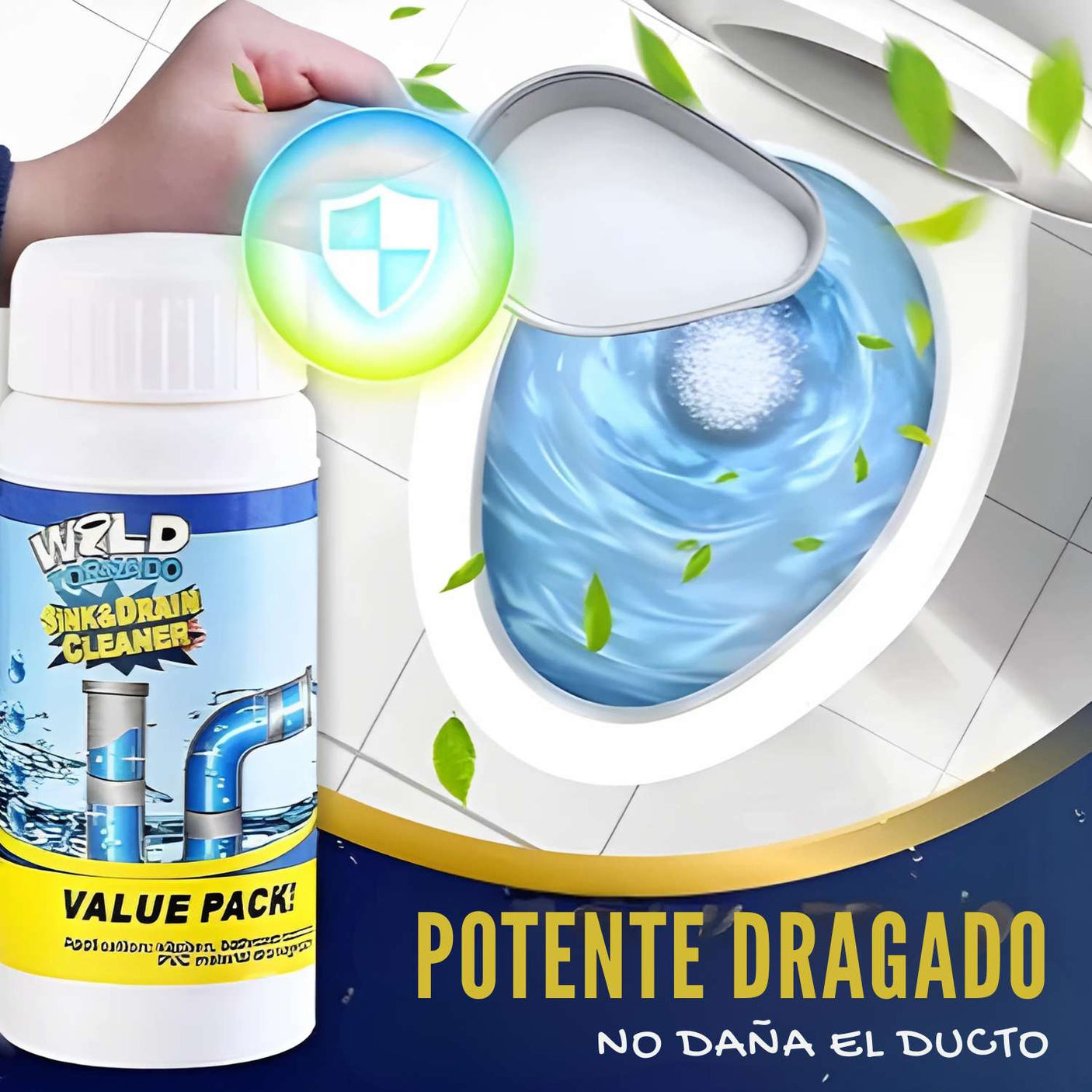 Wild Tornado Destapa Cañerías – ¡Elimina obstrucciones al instante! – Pamo