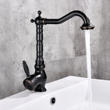 Grifería Monocontrol Nissa Negro Cobre Vintage para Lavamanos | Diseño Moderno Premium
