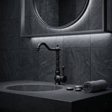 Grifería Monocontrol Nissa Negro Cobre Vintage para Lavamanos | Diseño Moderno Premium