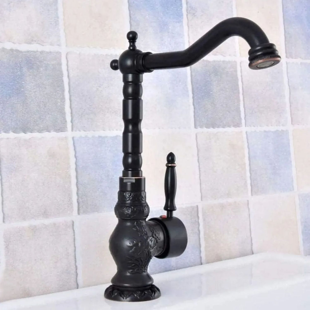 Grifería Monocontrol Nissa Negro Cobre Vintage para Lavamanos | Diseño Moderno Premium