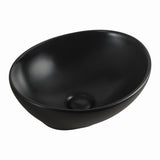 Lavamanos Ovalado Negro Mate 41 × 33,5 cm — vista 2