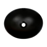 Lavamanos Ovalado Negro Mate 41 × 33,5 cm — vista 3