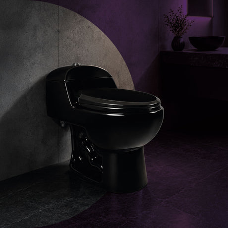 Sanitario One Piece Negro Brillante 67 × 40 × 60 Cm