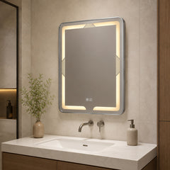 Espejo LED Rectangular 60 × 80 cm con Antiempañante