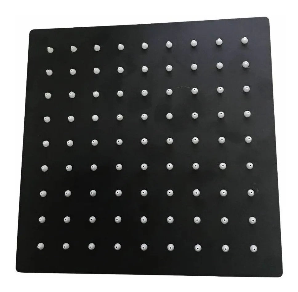 Regadera Cuadrada inoxidable de Lujo 15*15 Negro
