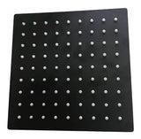 Regadera Cuadrada inoxidable de Lujo 15*15 Negro