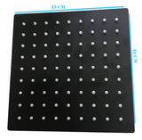 Regadera Cuadrada inoxidable de Lujo 15*15 Negro