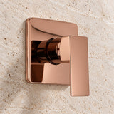 FS003-R vista cercana del monocontrol oro rosa instalado