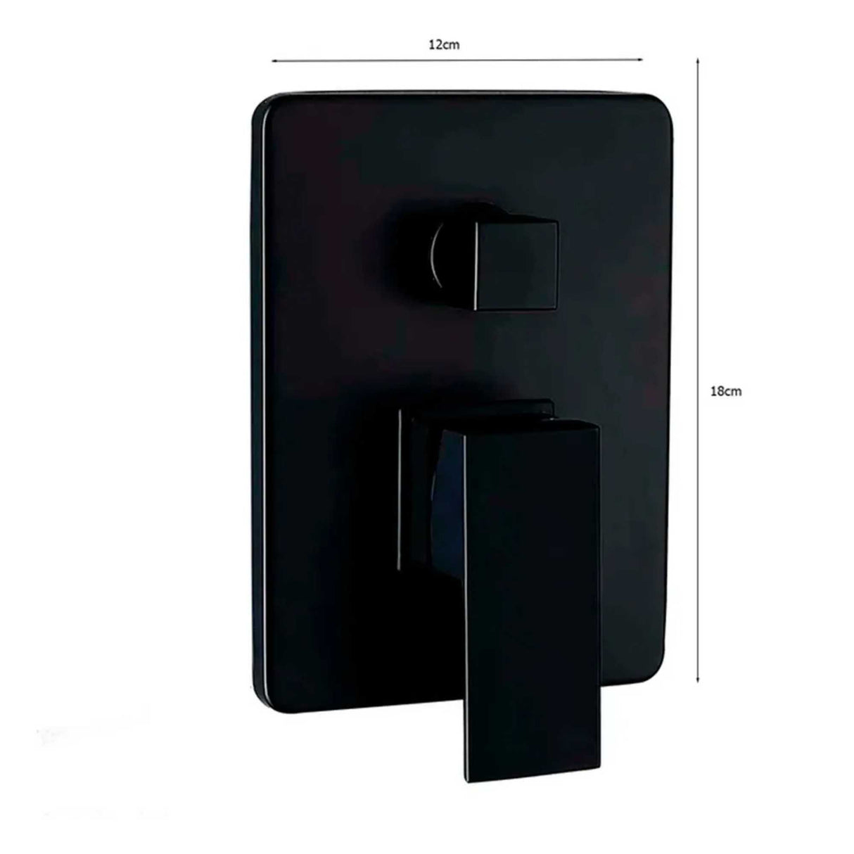 Monocontrol Ducha Negro Mate con Salida a Tina | Mezclador Moderno para BañoMonocontrol Ducha Negro Mate con Salida a Tina | Mezclador Moderno para Baño