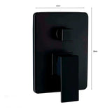 Monocontrol Ducha Negro Mate con Salida a Tina | Mezclador Moderno para BañoMonocontrol Ducha Negro Mate con Salida a Tina | Mezclador Moderno para Baño