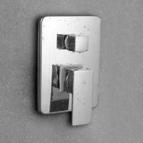 Monocontrol Ducha Cromado con Salida a Tina | Mezclador Moderno para Baño Premium