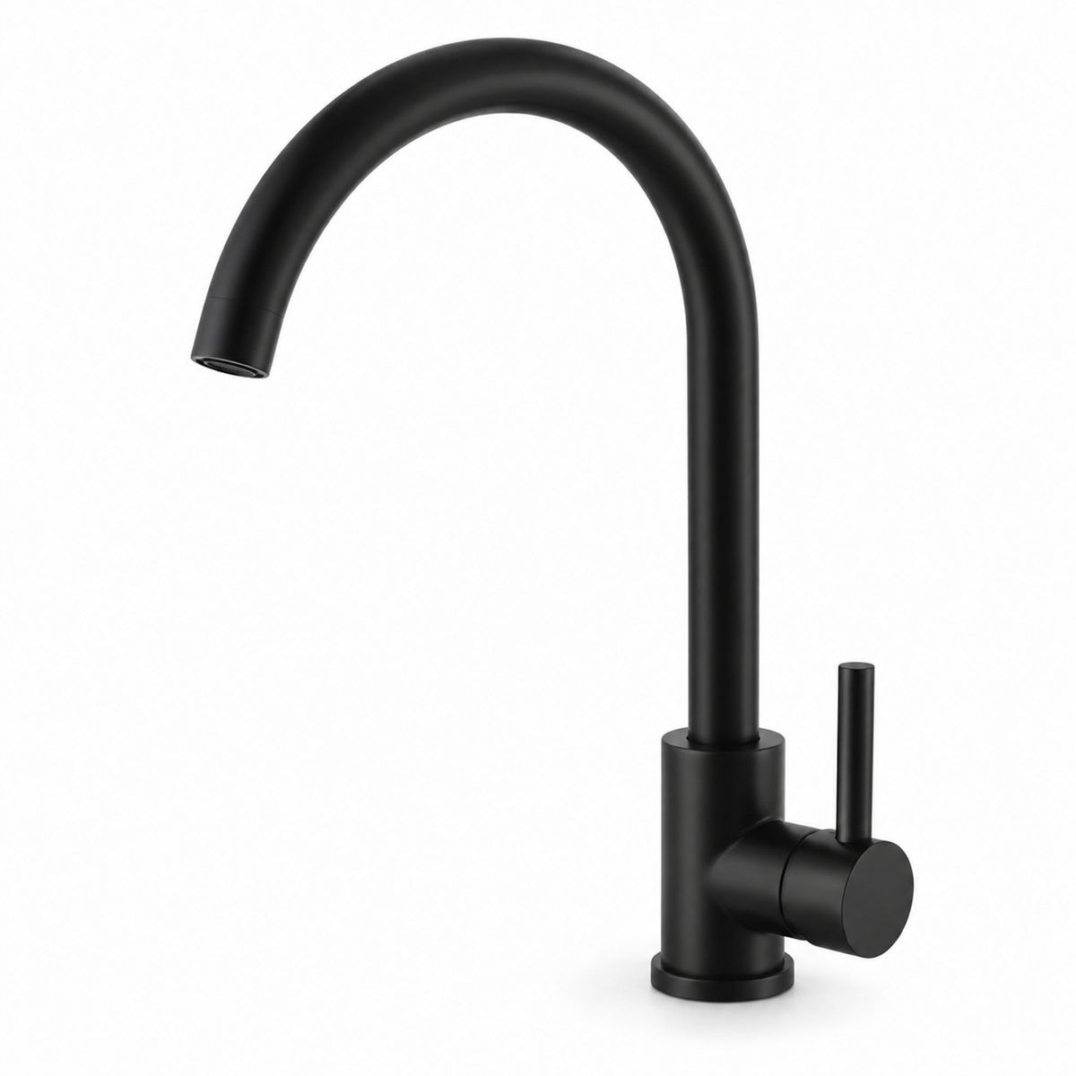 Producto de Grifería Monocontrol Para Lavaplatos Cuello Cisne Negro Mate