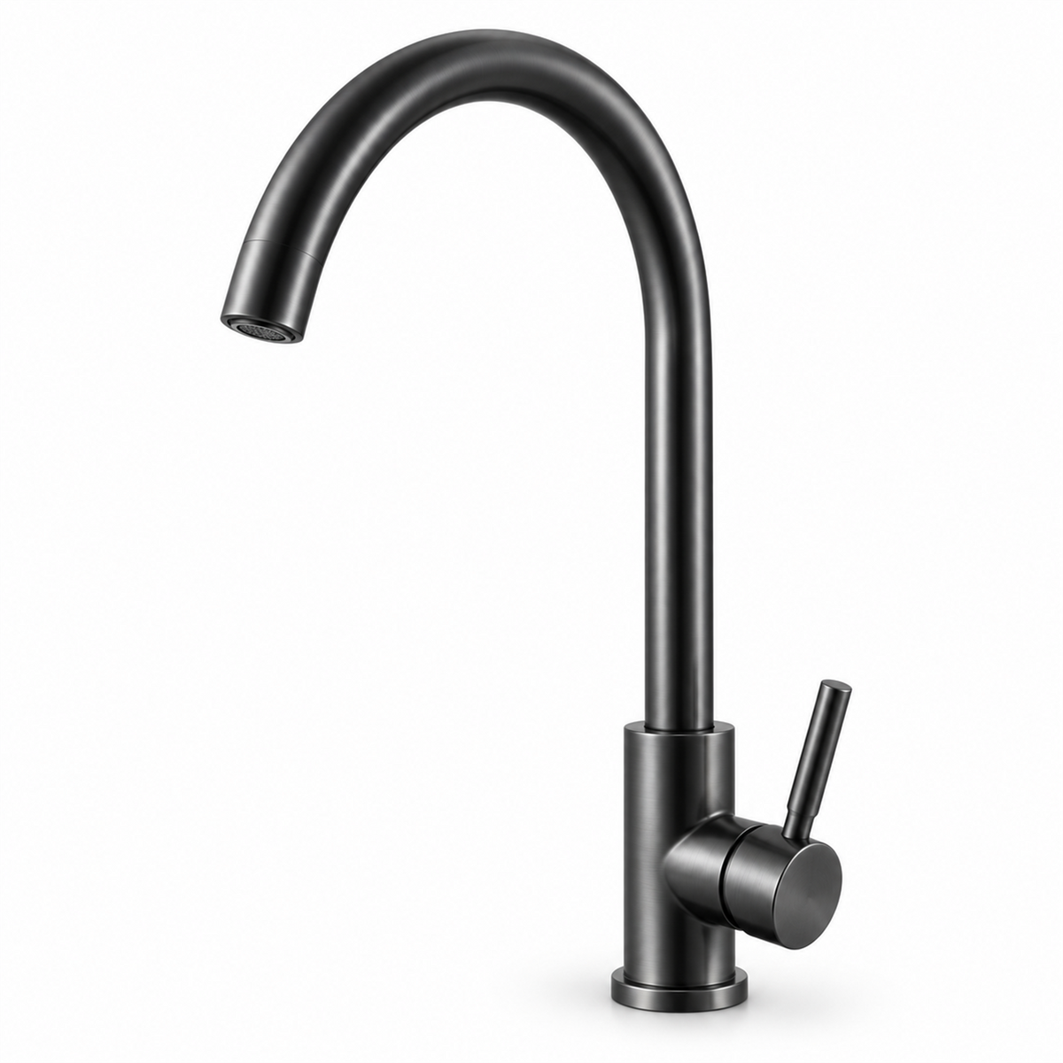 Producto de Grifería Monocontrol Para Lavaplatos Cuello Cisne Gris