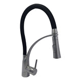 Grifería Lavaplatos Arabia Flexible Industrial Cromada | Monocontrol para Cocina Moderna