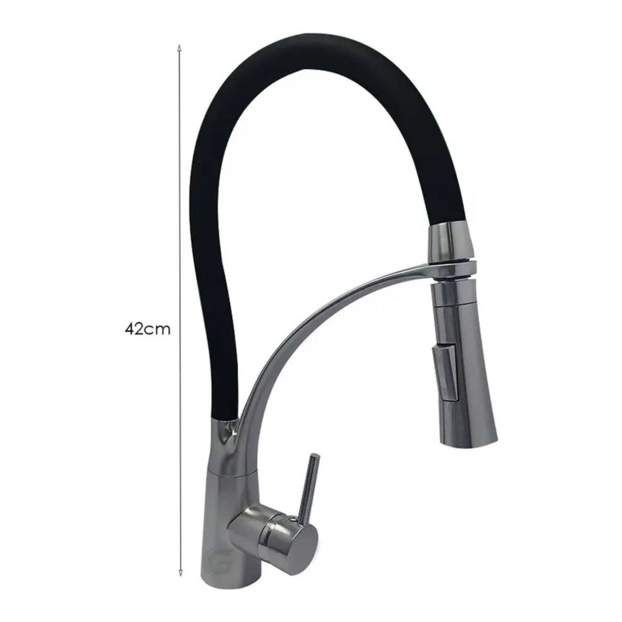 Grifería Lavaplatos Arabia Flexible Industrial Cromada | Monocontrol para Cocina Moderna