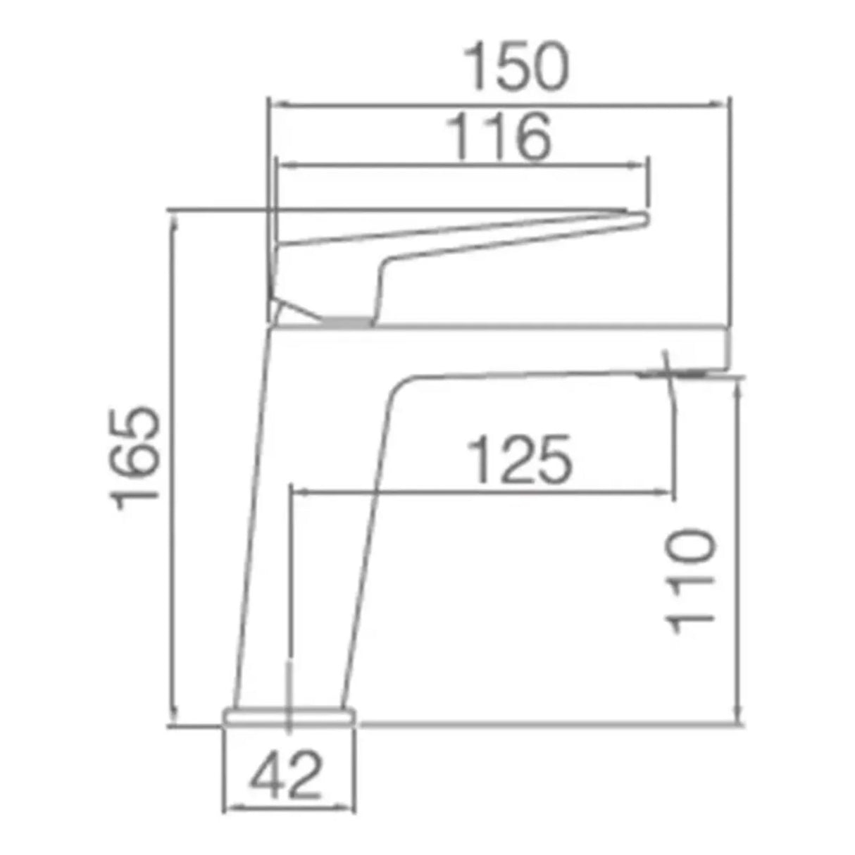 Grifería Lavamanos Alta Kio Cromada 31 cm | Monocontrol para Lavamanos Sobreponer